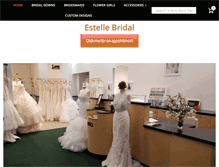 Tablet Screenshot of estellebridal.com